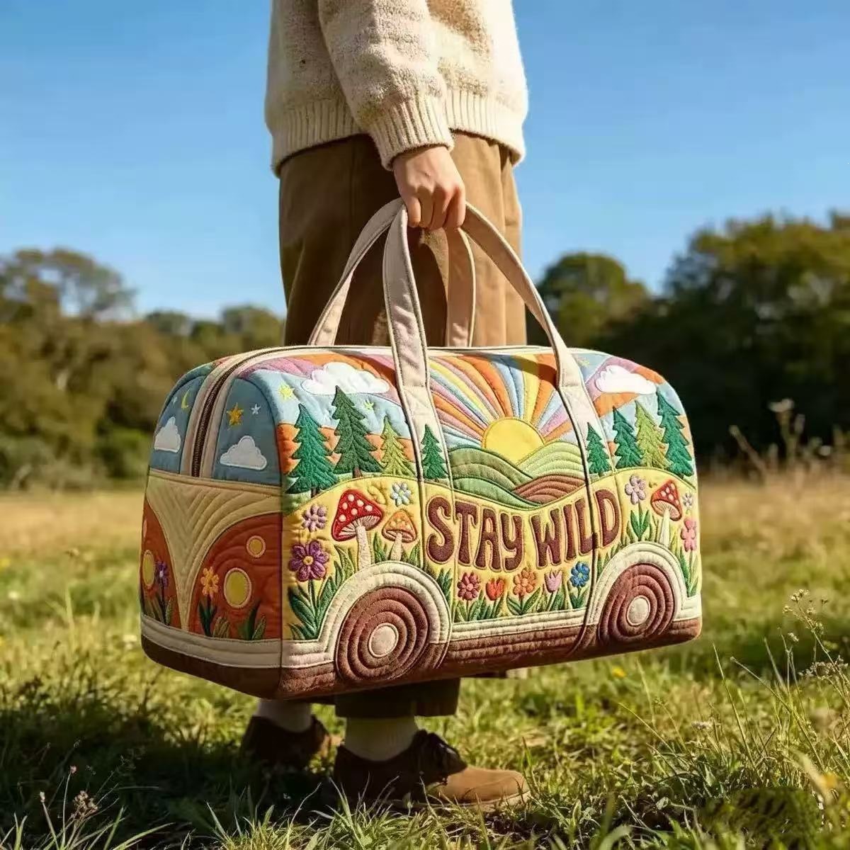 Outdoor Adventure Kit - Torba podróżna w stylu vintage z